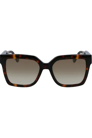 Liu Jo Tilbehør, Dame, Brun, ONE SIZE, Brun Firkantet Solbriller med Acetatramme