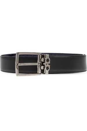Salvatore Ferragamo Tilbehør, Herre, Sort, 100 CM, Læder, Reversibelt bælte