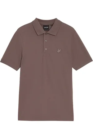 Lyle & Scott Top, Herre, Brun, 2XL, Bomuld, Superfin Poloskjorte