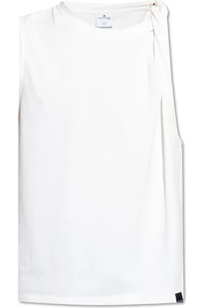 Courrèges Top, Herre, Hvid, XL, Bomuld, Twist Tank Top