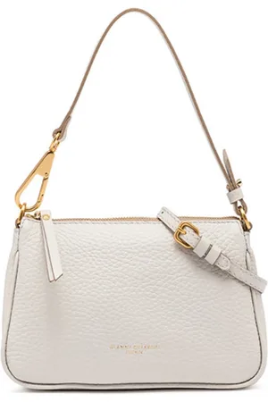 Gianni chiarini Taske, Dame, Hvid, ONE SIZE, Uld, Brooke Læder Skuldertaske Sand