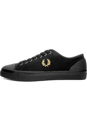 Fred Perry Sko, Herre, Sort, 41 EU, Bomuld, Hughes Canvas Sneakers