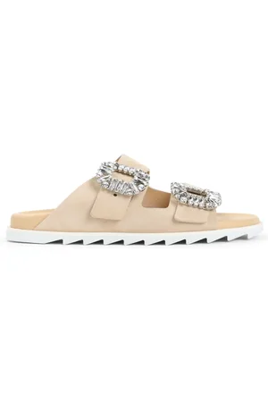 Roger Vivier Sko, Dame, , 40 EU, Strass Spænde Slide Sandaler