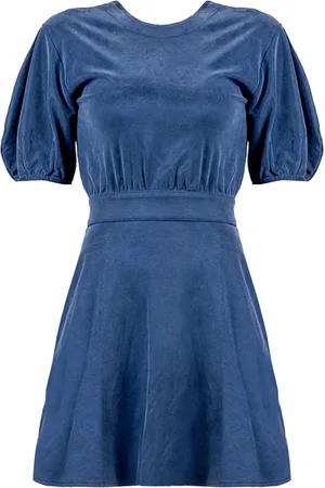 Elisabetta Franchi Kjole, Dame, Blå, XS, Uld, Kort Dagkjole