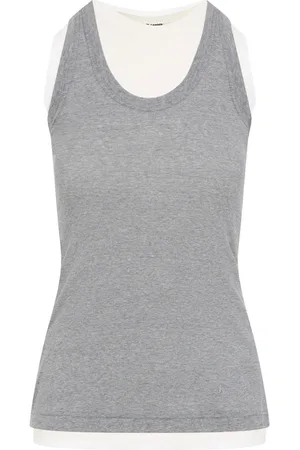 Jil Sander Top, Dame, Grå, XS, Bomuld, Grå Top til Kvinder