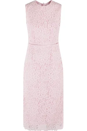 ERMANNO SCERVINO Kjole, Dame, Lyserød, S, Blegrosa Blondebroderet Kjole
