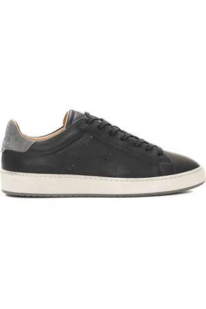 Hogan Sko, Herre, Sort, 39 1/2 EU, Læder, Læder Sneakers med Ruskindsdetaljer