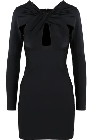 COPERNI Kjole, Dame, Sort, M, Twisted Cut Out Jersey Kjole