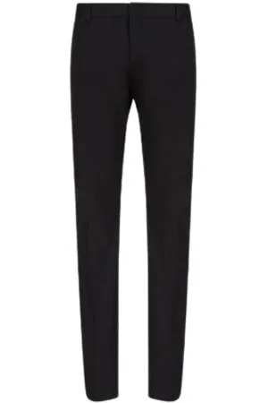 Emporio Armani Bukser, Herre, Grå, XL, Bomuld, Essential Chino Pants
