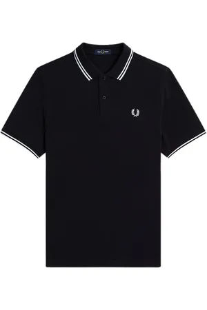 Fred Perry Top, Herre, Blå, XL, Bomuld, Short Sleeve Polo Shirt