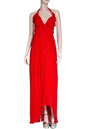 ERMANNO SCERVINO Kjole, Dame, Rød, S, Uld, Maxi Dagkjole
