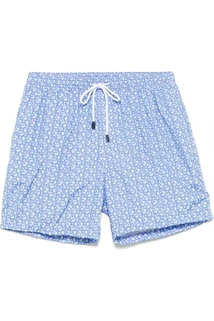 BARBA Badetøj, Herre, Blå, M, Polyester, Polyester Badeshorts med sidelommer