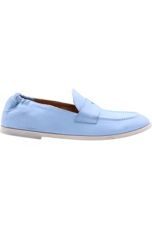 Laura Bellariva Sko, Dame, Blå, 37 EU, Læder, Elegante Schweiziske Loafers