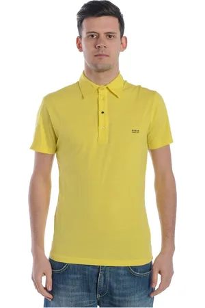 D.A. Daniele Alessandrini Top, Herre, Gul, M, Bomuld, Polo Bluser