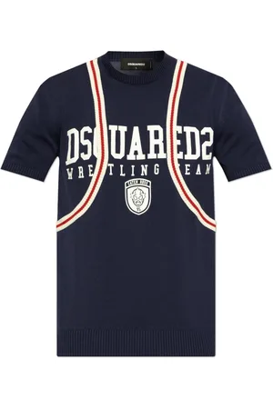 Dsquared2 Strik, Herre, Blå, S, Bomuld, Strik T-shirt