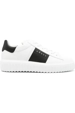 Hogan Sko, Herre, Sort, 40 EU, Panelled Design Sneakers