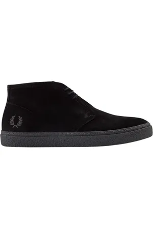 Fred Perry Sko, Herre, Sort, 45 EU, Suede, Hawley Suede Desert Støvler