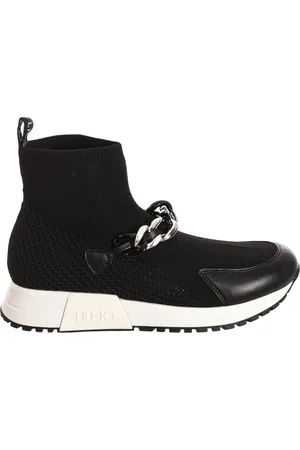 Liu Jo Sko, Dame, Sort, 38 EU, City Sock Chain Sneaker