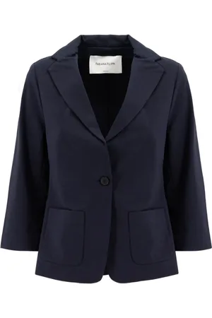Fabiana Filippi Jakke, Dame, Blå, M, Slim Fit Blazer