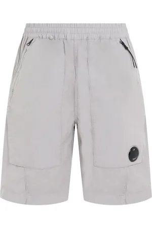 C.P. Company Shorts, Herre, Grå, M, Bomuld, Rip-stop Bomuldsshorts