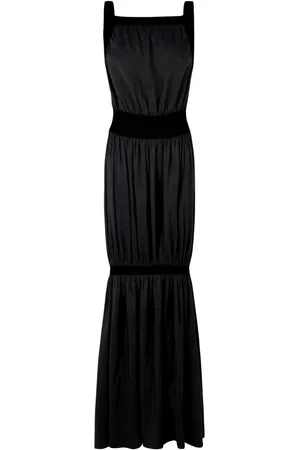 Cortana Kjole, Dame, Sort, M, Linned, Morgana Maxi Kjole