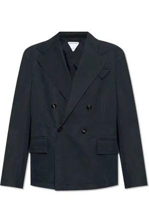 Bottega Veneta Jakke, Herre, Blå, L, Bomuld, Double-breasted Jakke