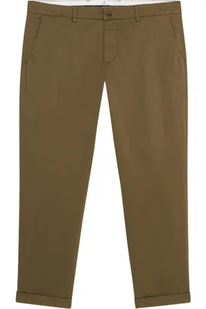 Brooks Brothers Bukser, Herre, Grøn, W32, Bomuld, Military Relaxed Fit Double Twisted Cotton Chinos