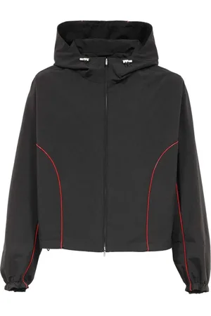 Salvatore Ferragamo Jakke, Herre, Sort, XL, Bomuld, Justerbar jakke med hætte og lommer