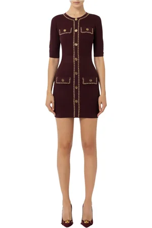 Elisabetta Franchi Kjole, Dame, Brun, L, Rouge Noir Minikjole