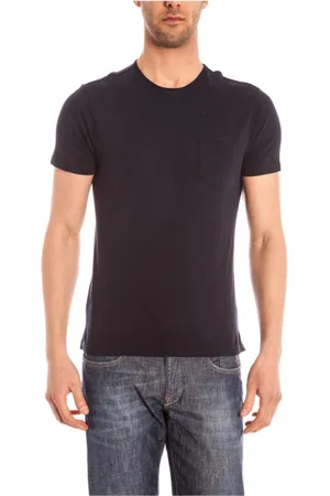 D.A. Daniele Alessandrini Top, Herre, Blå, S, Bomuld, Bomuldssweatshirt