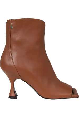 Patrizia Pepe Sko, Dame, Brun, 39 EU, Læder, Elegante Slip-On Støvler med Firkantet Tå