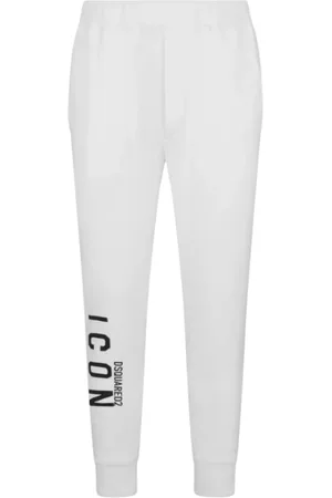Dsquared2 Bukser, Herre, Hvid, S, Bomuld, Icon Joggingbukser