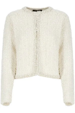 Fabiana Filippi Strik, Dame, , S, Bomuld, Sequin Lurex Cardigan Sweater