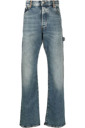 Heron Preston Jeans, Herre, Blå, W31, Bomuld, Ex-Ray Straight-Leg Jeans