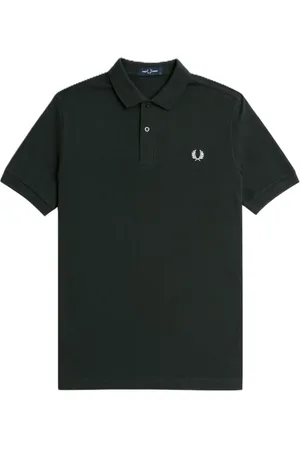 Fred Perry Top, Herre, Grøn, L, Bomuld, Grøn bomulds polo shirt
