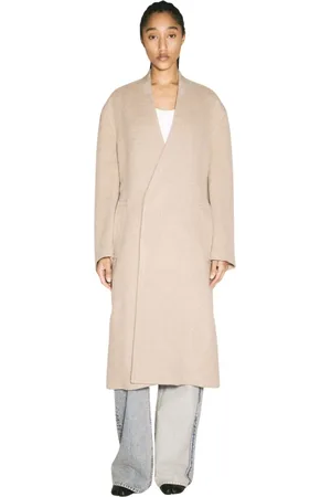Maison Margiela Frakke, Dame, , XS, Uld, Uldblanding Wraparound Frakke med Bælte