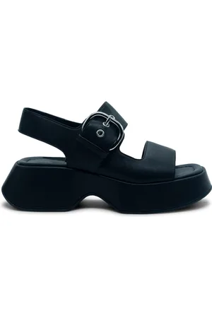 vic matiè Sko, Dame, Sort, 36 EU, Læder, Mini Yoko sandal armbånd lavet af blødt sort kalveskind i nappalæder