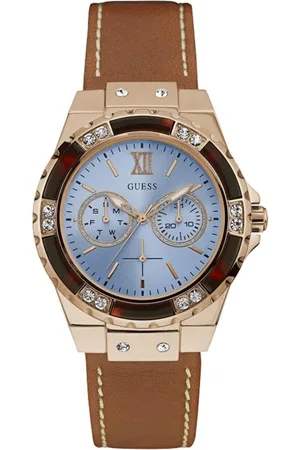 Guess Tilbehør, Dame, Brun, ONE SIZE, Uld, Elegant Quartz Analog Watch with Strap