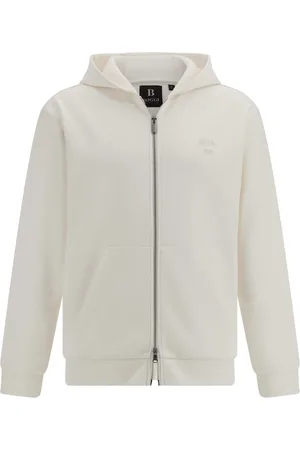 Boggi Milano Sweathshirts & Hoodies, Herre, , XL, Uld, Cotton Blend Fuld-Zip Sweatshirt