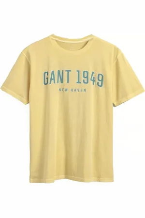 GANT Top, Herre, Gul, XL, Bomuld, 1949 T-shirt