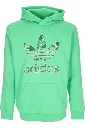 adidas Sweathshirts & Hoodies, Herre, Grøn, S, Bomuld, Grøn Camo Hættetrøje Langærmet Grafik