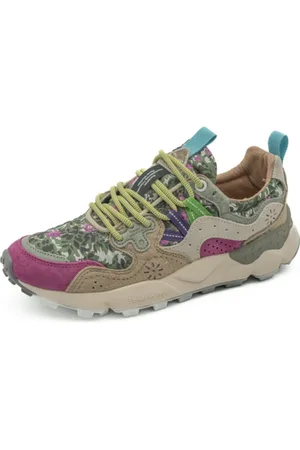 Flower Mountain Sko, Dame, Flerfarvet, 37 EU, Suede, RødBeige Ruskind Kvinders Sko Yamano 3