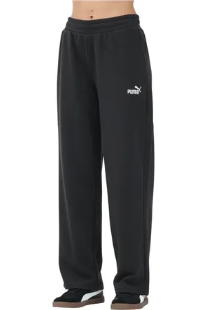 PUMA Bukser, Dame, Sort, S, Sort Sporty Behagelige Bukser Med Lige Ben