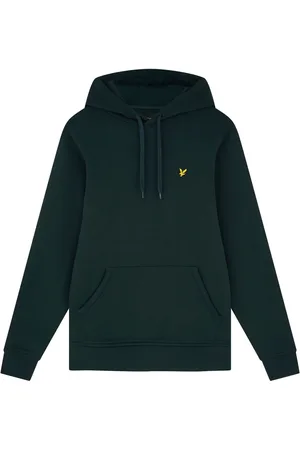 Lyle & Scott Sweathshirts & Hoodies, Herre, Grøn, XL, Bomuld, Pullover Hættetrøje