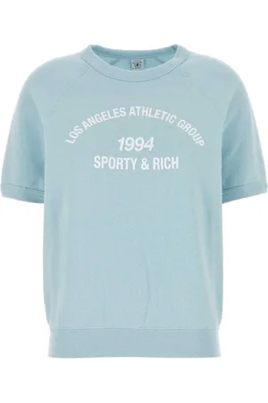 Sporty & Rich Top, Dame, Blå, L, Bomuld, LA Athletic Group Sweatshirt