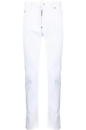 Dsquared2 Bukser, Herre, Hvid, XL, Bomuld, 5-Pocket Chinos