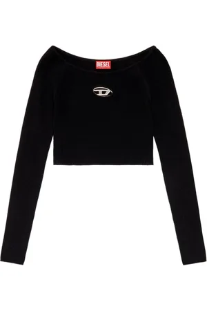 Diesel Top, Dame, Sort, M, Uld, Stilfulde Sweaters til Kvinder
