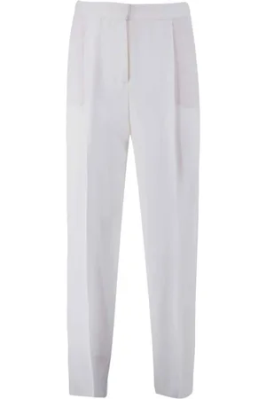 Emporio Armani Bukser, Dame, Hvid, 2XS, Højtaljede skræddersyede bukser