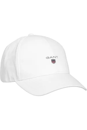 GANT Tilbehør, Herre, Hvid, ONE SIZE, Bomuld, Stilfuld Bomuld Twill Cap