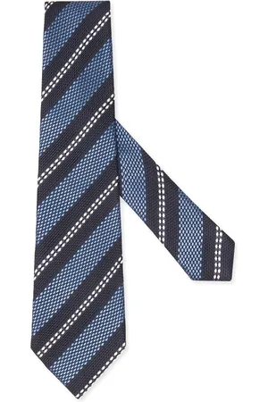 Ermenegildo Zegna Tilbehør, Herre, Blå, ONE SIZE, Regimental Silkebånd